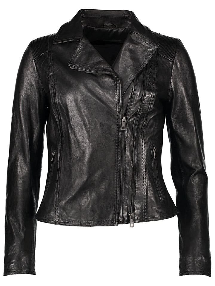 Bugatti Skórzana kurtka w kolorze czarnym rozmiar: 42