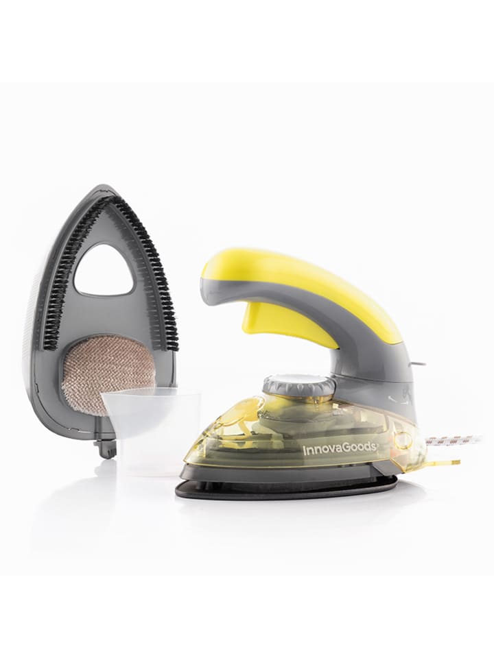 InnovaGoods Mini żelazko 2w1 "Veliron" w kolorze szaro-żółtym rozmiar: onesize