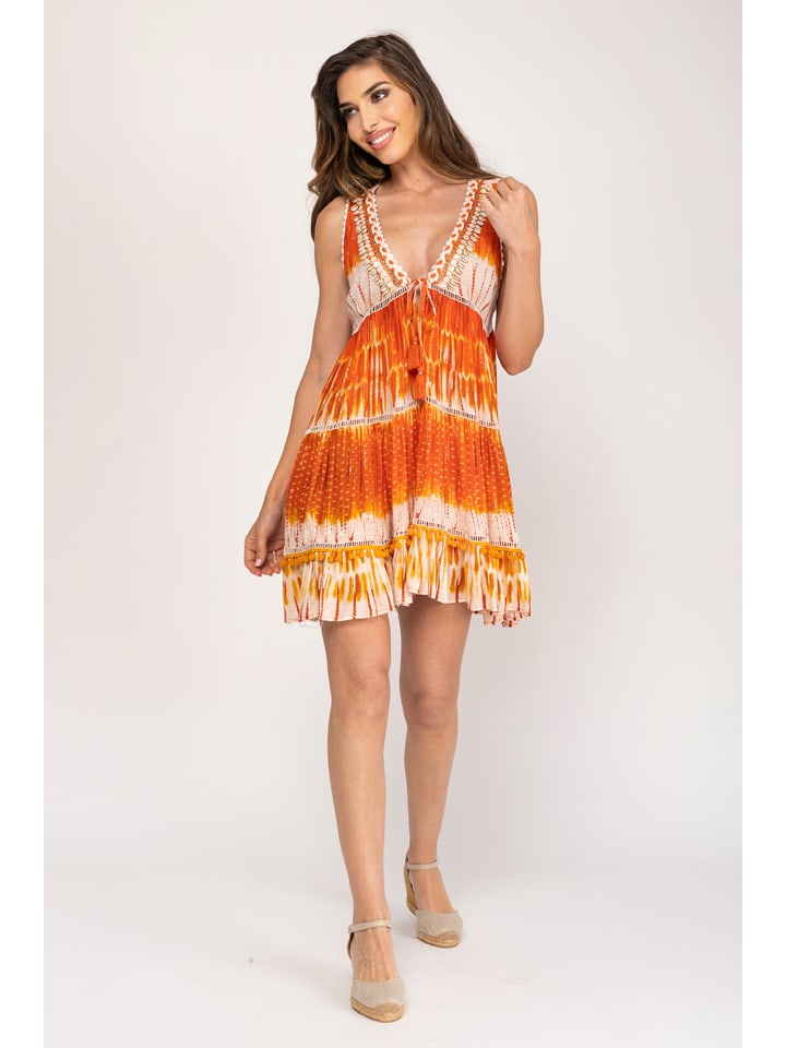 Peace & Love Sukienka w kolorze pomarańczowym rozmiar: S