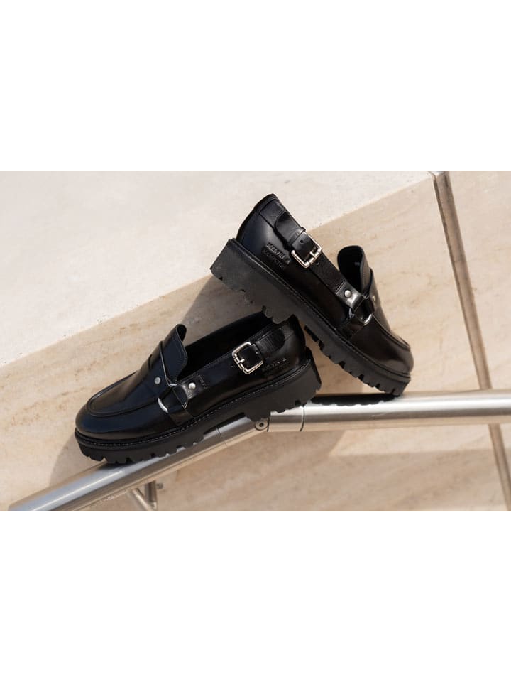 MELVIN & HAMILTON Skórzane mokasyny "Regine 30" w kolorze czarnym rozmiar: 39