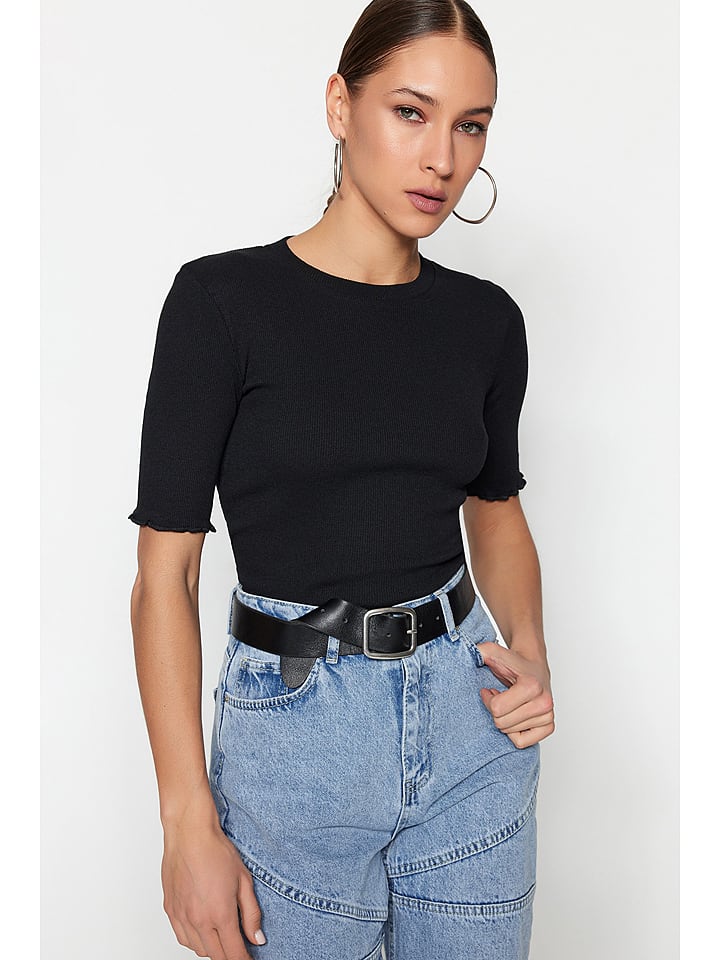 trendyol Koszulka w kolorze czarnym rozmiar: XL