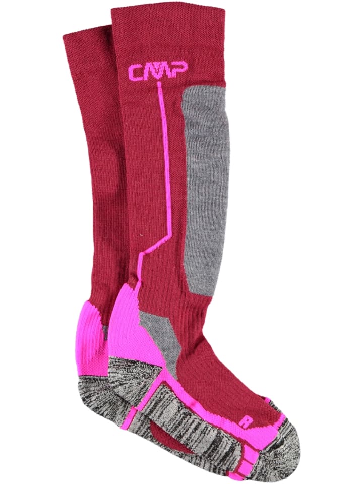 CMP Skarpety narciarskie w kolorze różowo-czerwonym rozmiar: 34/36