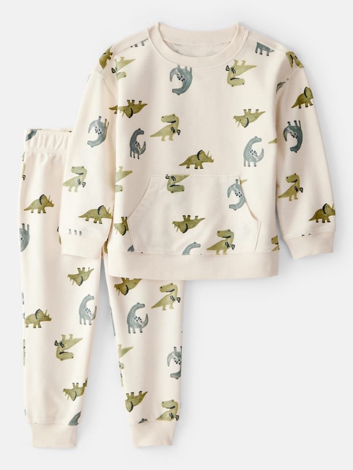 carter's 2-częściowy zestaw w kolorze niebiesko-zielono-kremowym rozmiar: 98