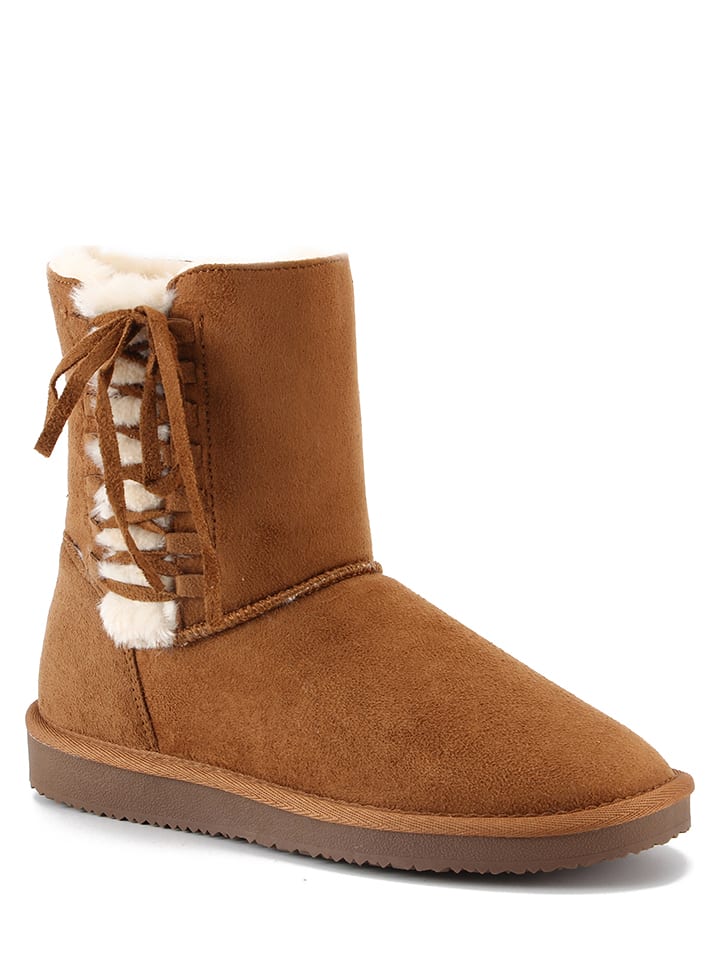 ISLAND BOOT Botki zimowe "Goldboro" w kolorze jasnobrązowym rozmiar: 38