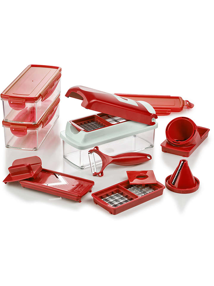 Nicer Dicer 16-częściowy zestaw "Nicer Dicer smart" w kolorze czerwonym rozmiar: onesize