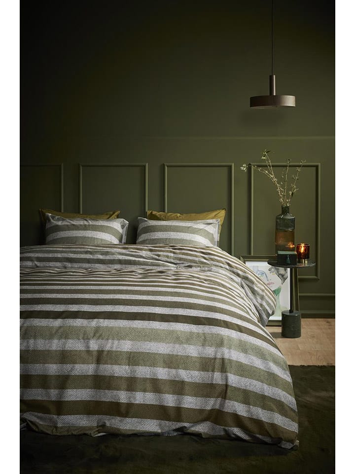 Beddinghouse Komplet pościeli "Gloaming" w kolorze zielonym rozmiar: 135x200 cm