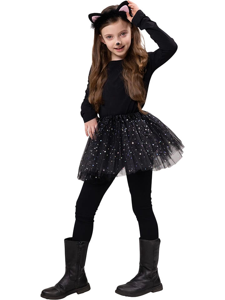 Party x People 2-częściowy kostium "Black Kitty" w kolorze czarnym rozmiar: onesize