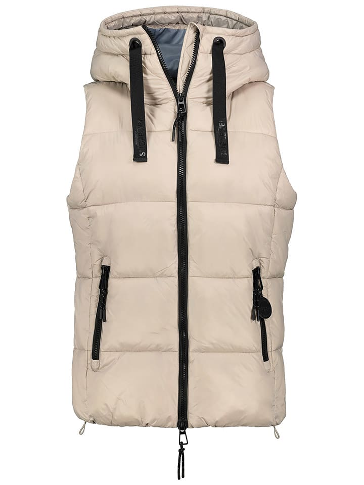 Sublevel Kamizelka pikowana w kolorze beżowym rozmiar: L