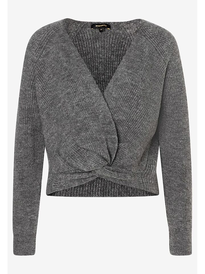 More & More Sweter w kolorze szarym rozmiar: 44