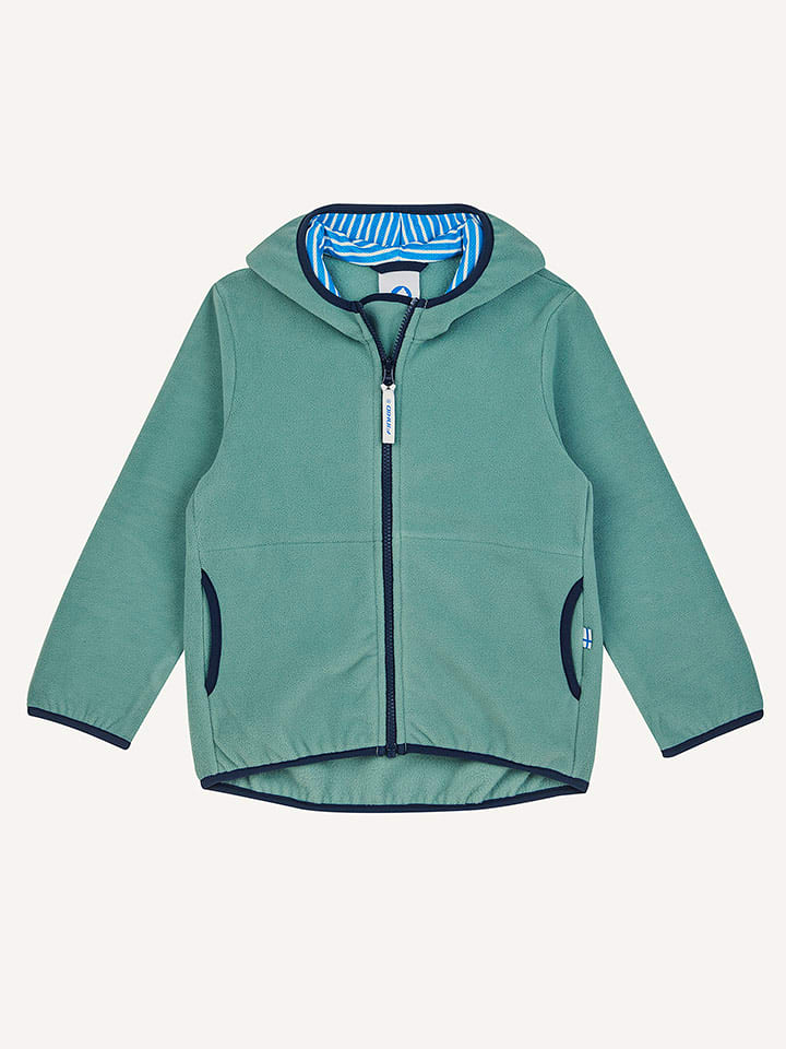finkid Bluza polarowa "Paukku" w kolorze zielonym rozmiar: 140/150