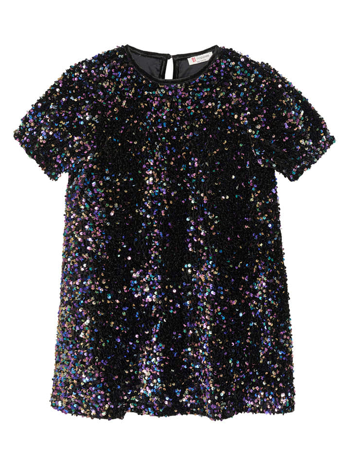 Noppies Sukienka "Pippa" w kolorze czarnym ze wzorem rozmiar: 122