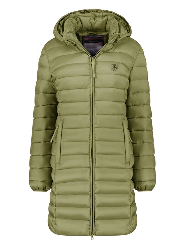 Geographical Norway Płaszcz pikowany "Atikotal" w kolorze zielonym rozmiar: L