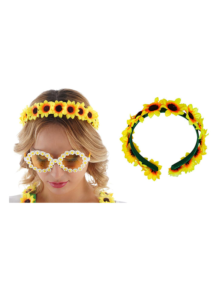 CHAKS Opaska "Sunflower" w kolorze żółto-zielonym rozmiar: onesize