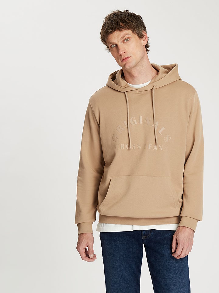 Cross Jeans Bluza w kolorze beżowym rozmiar: L