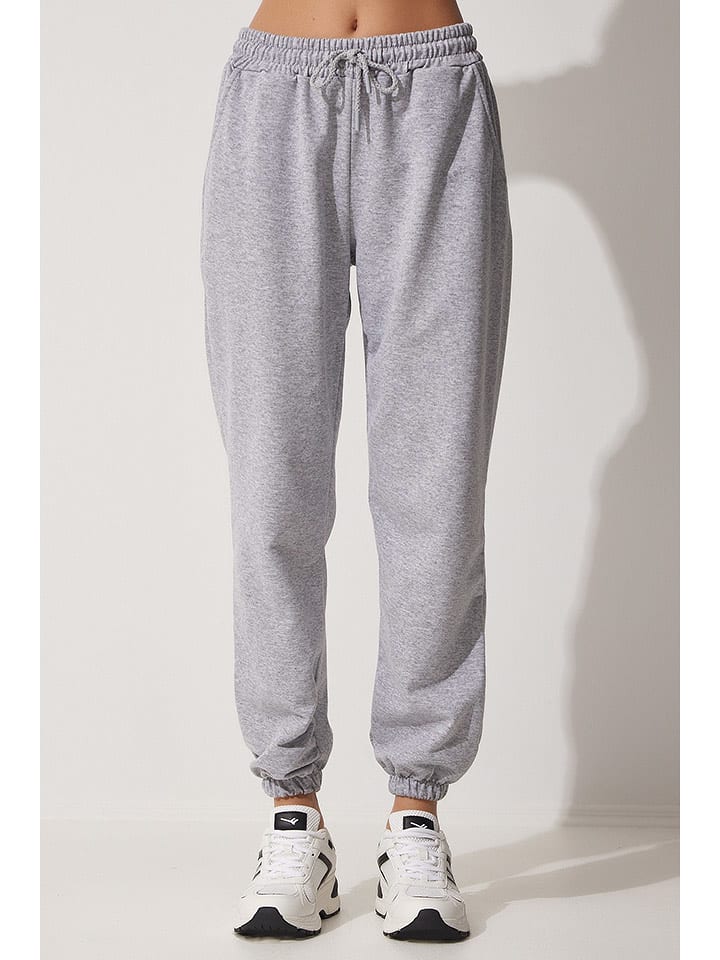 Happiness Istanbul Spodnie dresowe w kolorze jasnoszarym rozmiar: 38