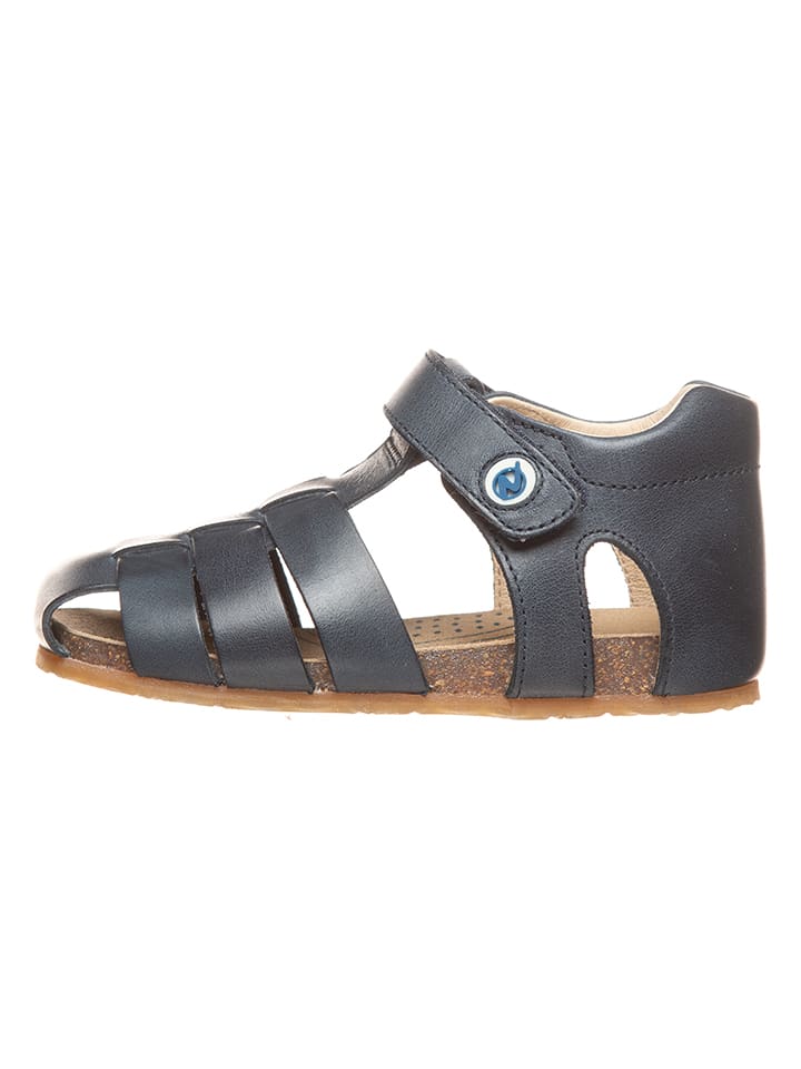 Naturino Skórzane półsandały w kolorze granatowym rozmiar: 20