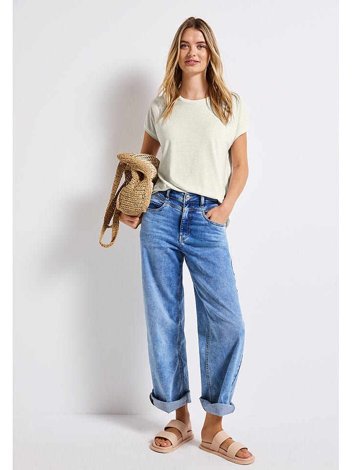 Street One Koszulka w kolorze kremowym rozmiar: 34