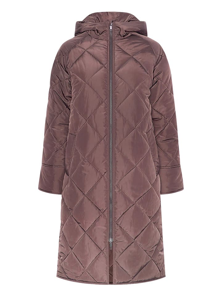 MOSS COPENHAGEN Kurtka pikowana "Keelin" w kolorze jasnobrązowym rozmiar: XS/S