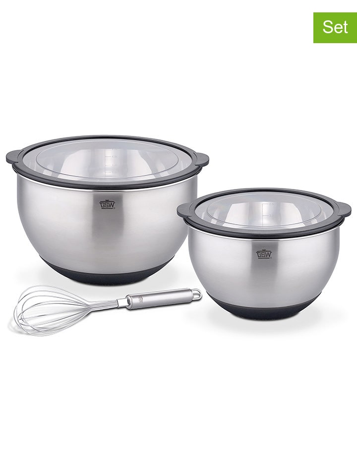 GSW 3-częściowy zestaw "Primo" w kolorze srebrnym rozmiar: onesize