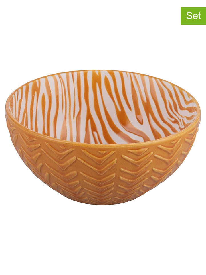 Villa d´Este Miski (2 szt.) w kolorze pomarańczowym - Ø 12,5 cm rozmiar: onesize