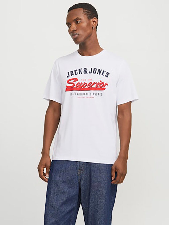 Jack & Jones Koszulka w kolorze białym rozmiar: M