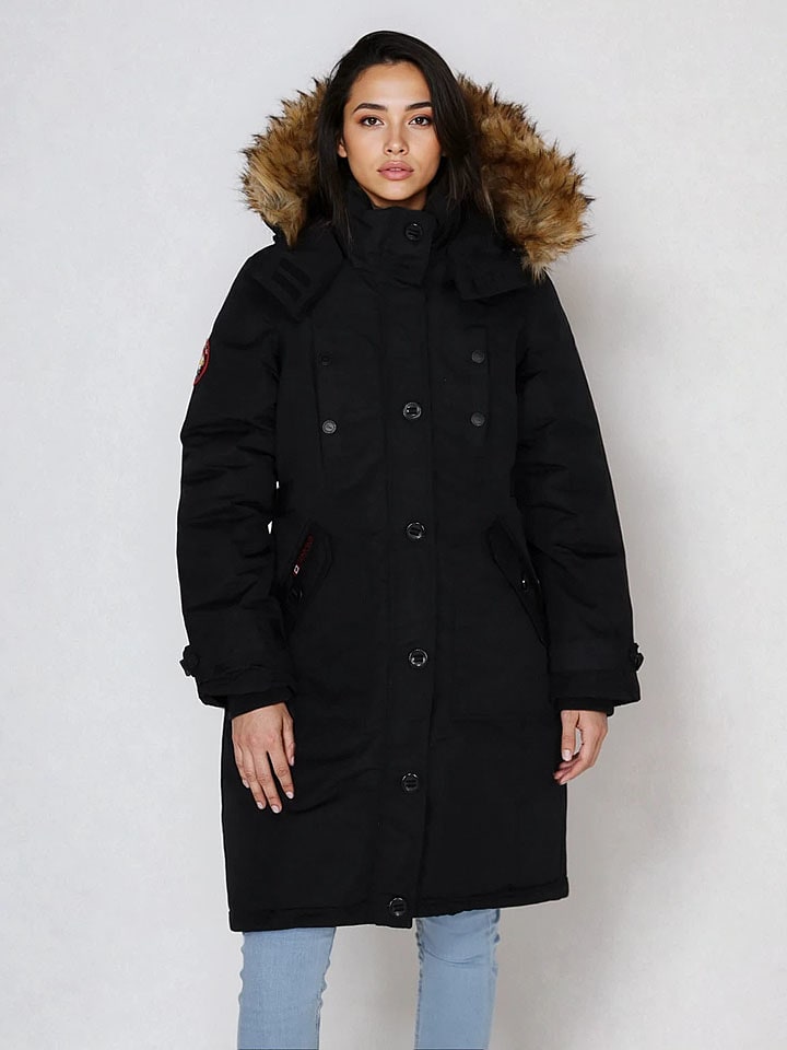 CANADA weather gear Płaszcz zimowy w kolorze czarnym rozmiar: S