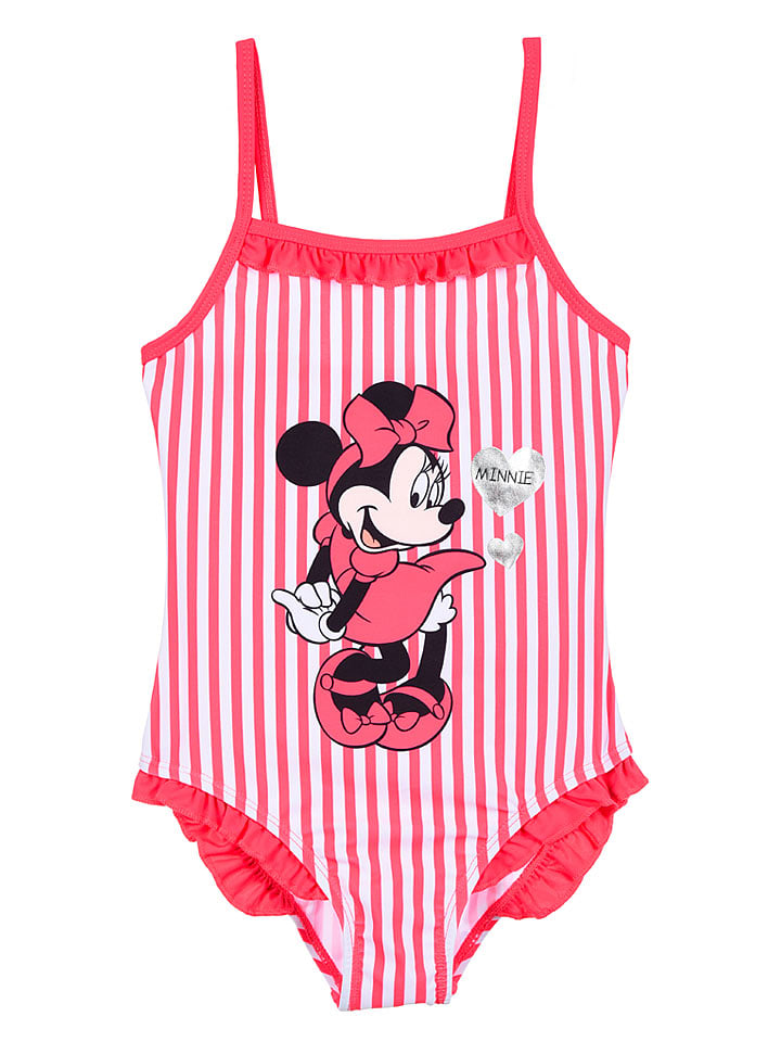 Disney Minnie Mouse Strój kąpielowy "Minnie" w kolorze czerwonym rozmiar: 104
