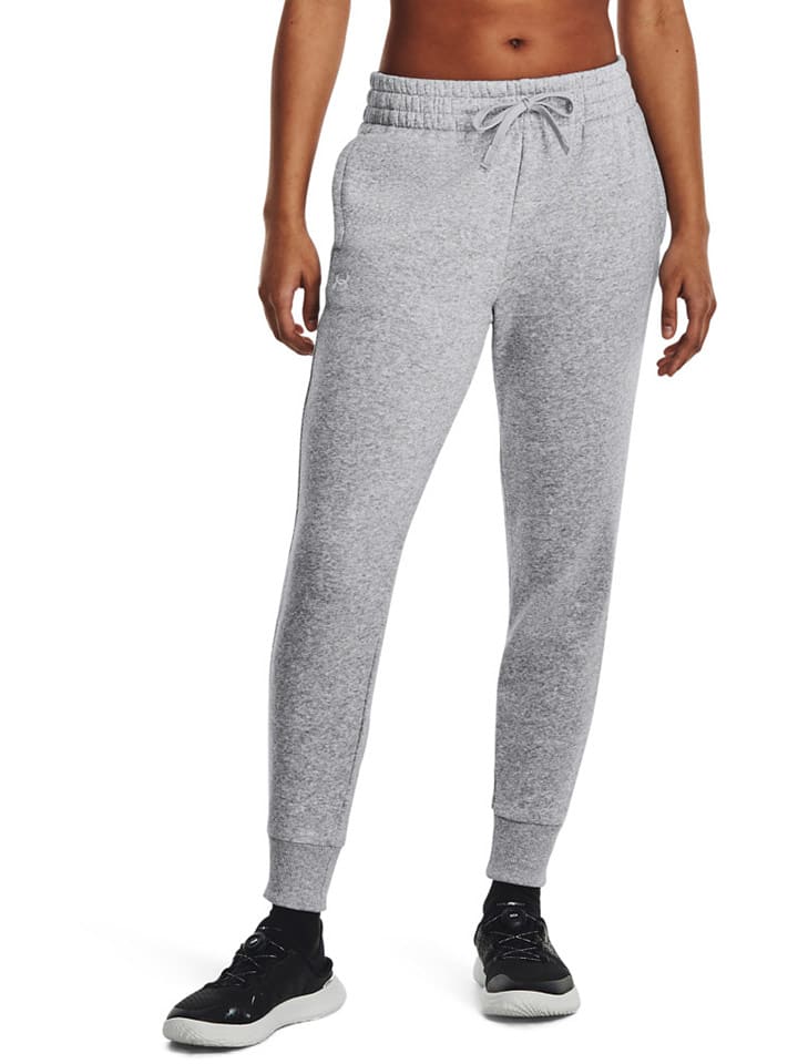 Under Armour Spodnie dresowe "Rival" w kolorze szarym rozmiar: M