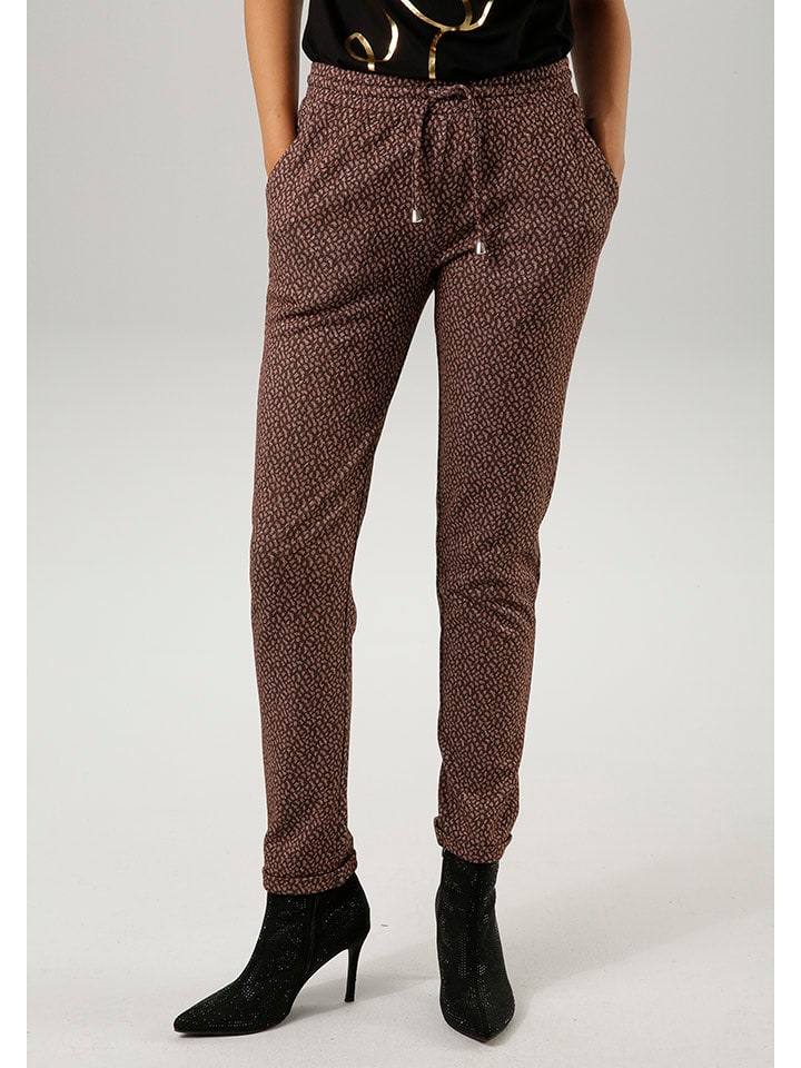 Aniston Spodnie w kolorze brązowym rozmiar: 48