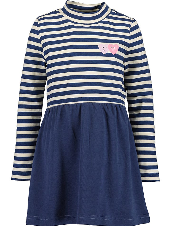 Blue Seven Sukienka w kolorze granatowo-kremowym rozmiar: 92