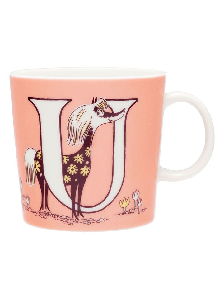 Moomin Kubek "U" w kolorze pomarańczowym - 400 ml rozmiar: onesize