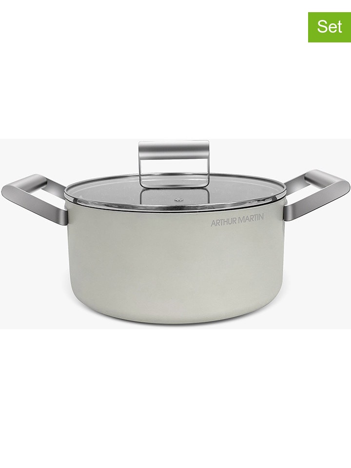 Arthur Martin 2-częściowy zestaw w kolorze kremowym - Ø 20 cm rozmiar: onesize