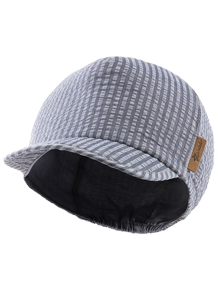 Sterntaler Czapka "Streifen" w kolorze niebieskim z daszkiem rozmiar: 51 cm