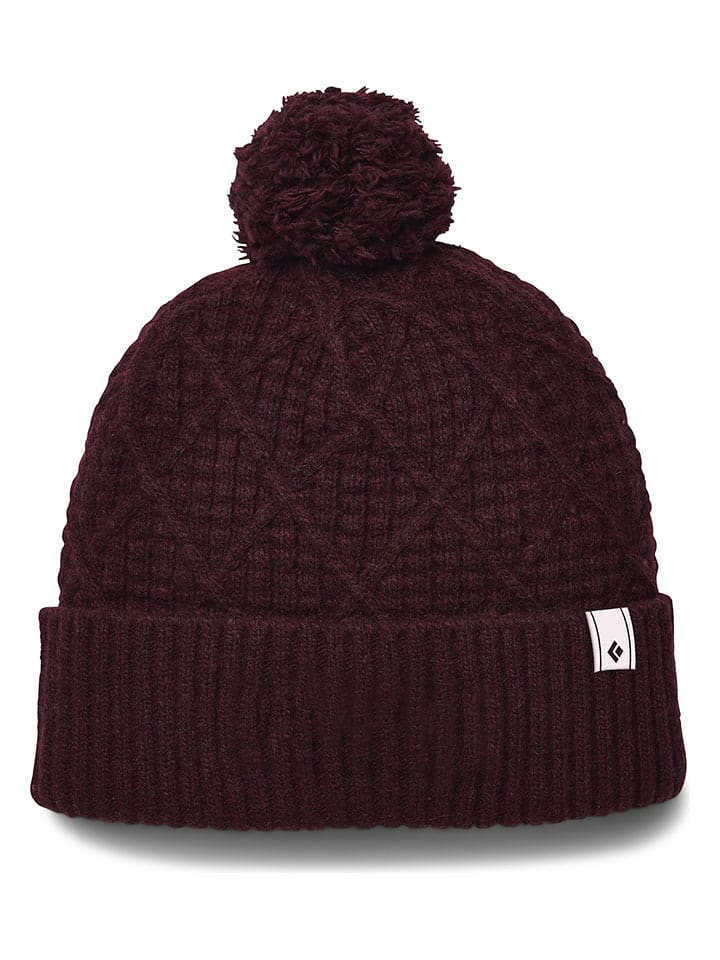 Black Diamond Wełniana czapka w kolorze bordowym rozmiar: onesize