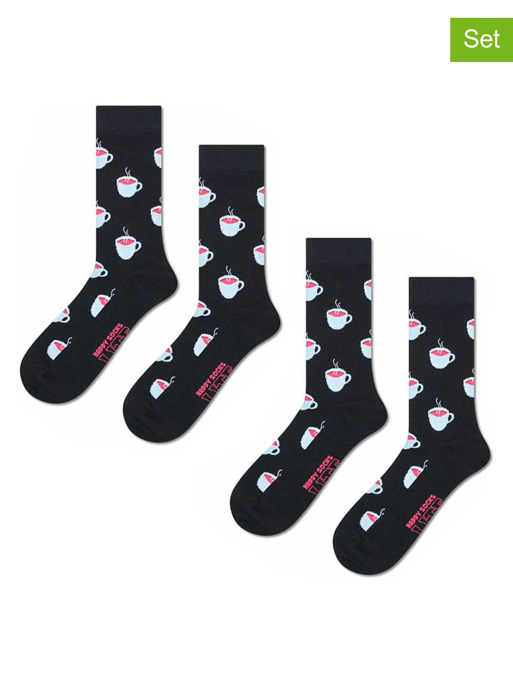 Happy Socks Skarpety (2 pary) w kolorze granatowym rozmiar: 36-40