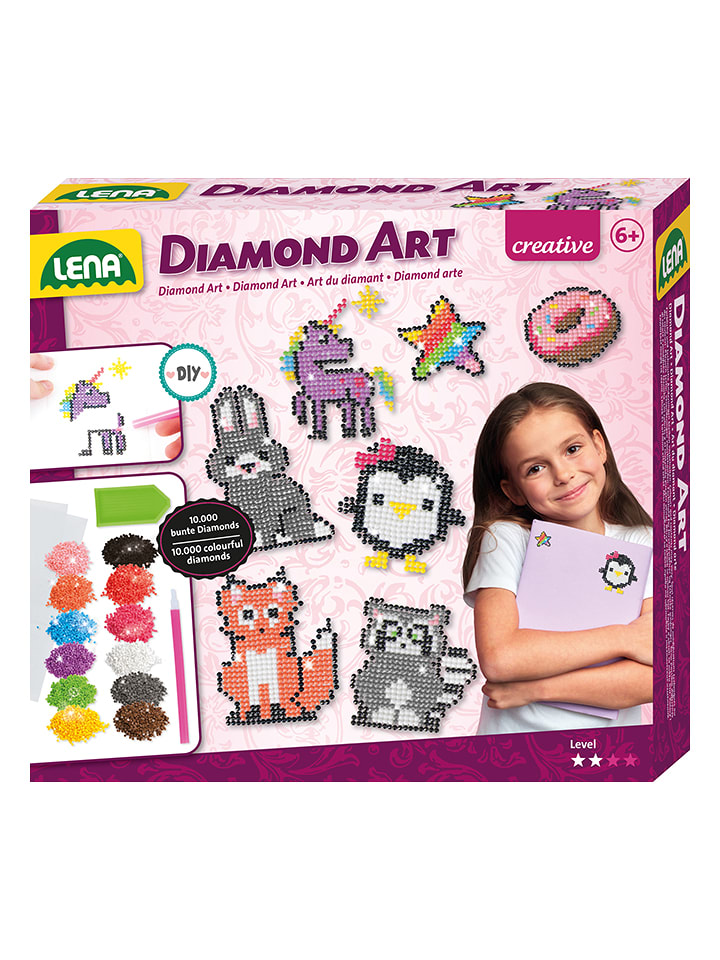 LENA Zestaw kreatywny "Diamond Art" - 6+ rozmiar: onesize
