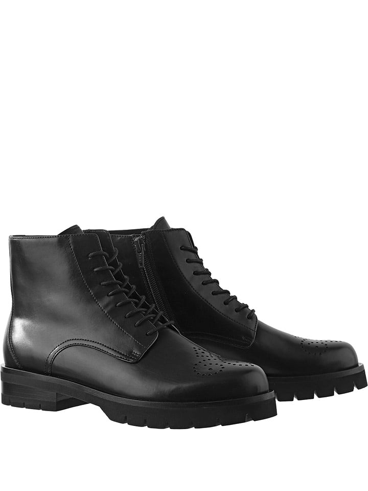 Högl Skórzane botki "Brooklyn" w kolorze czarnym rozmiar: 39