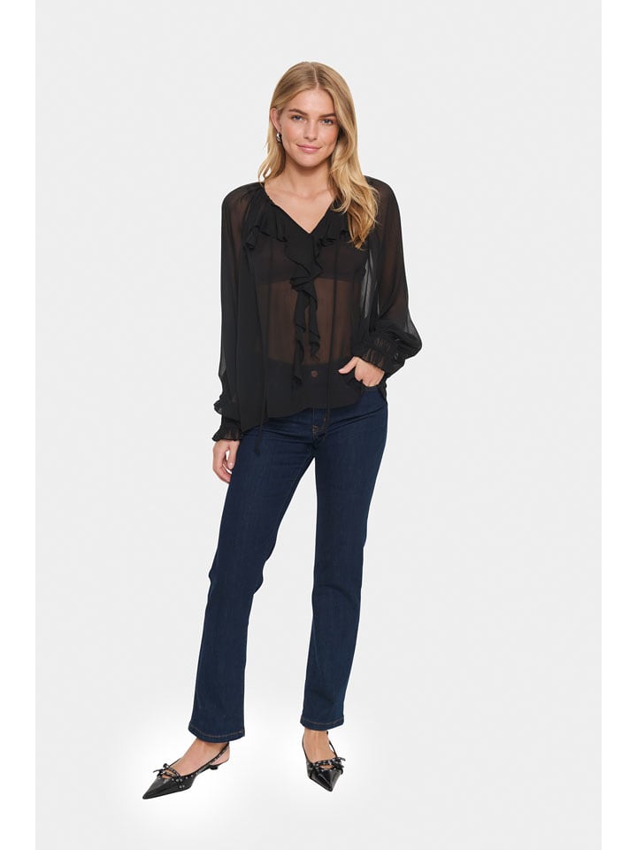 SAINT TROPEZ Bluzka w kolorze czarnym rozmiar: XS