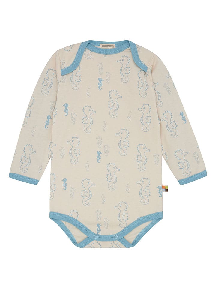 loud + proud Body w kolorze kremowo-błękitnym rozmiar: 86/92