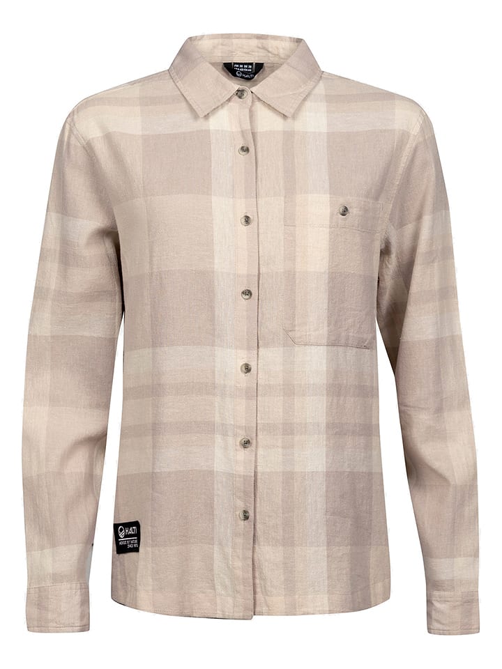 Halti Koszula "Hiker" w kolorze beżowym rozmiar: 44