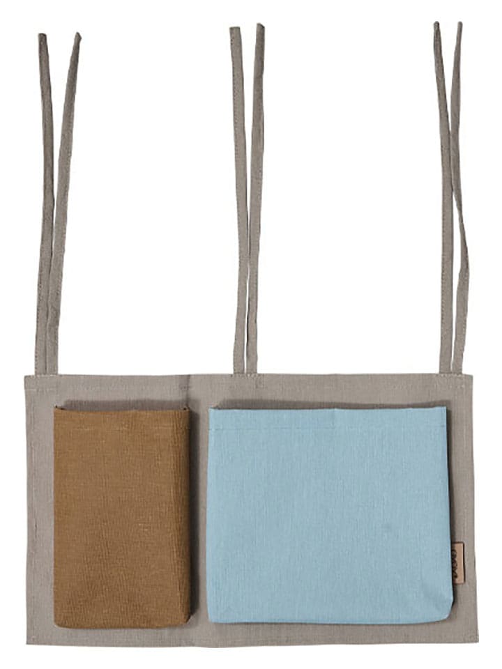 OYOY mini Organizer w kolorze jasnobrązowo-błękitnym - 24 x 40 cm rozmiar: onesize