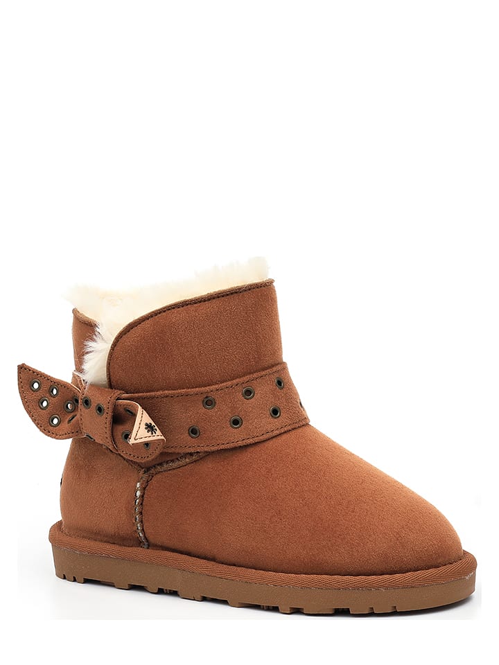 ISLAND BOOT Botki zimowe "Erikana" w kolorze jasnobrązowym rozmiar: 31