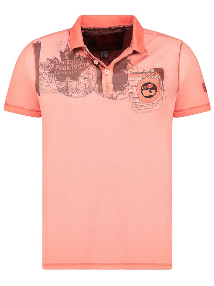 Canadian Peak Koszulka polo "Kimaceak" w kolorze łososiowym rozmiar: M