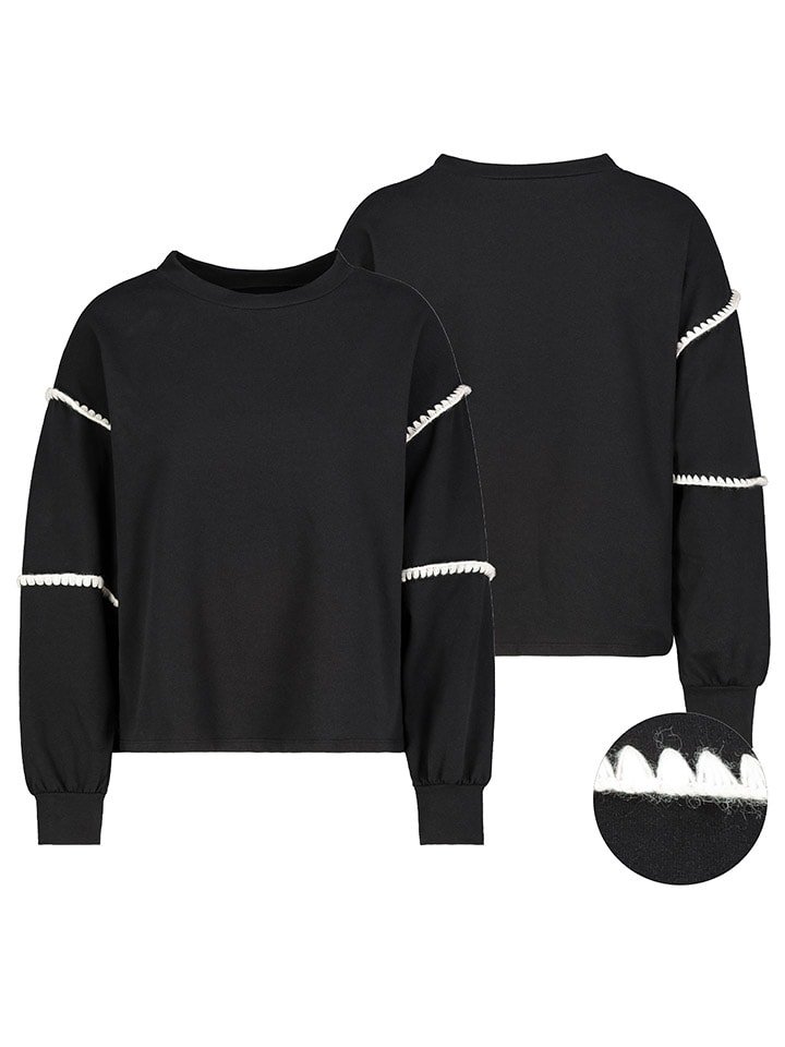 Sublevel Sweter w kolorze czarnym rozmiar: L/XL