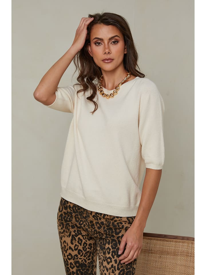 Joséfine Sweter "Kalocsa" w kolorze kremowym rozmiar: XL