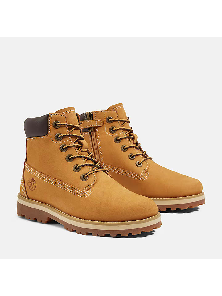 Timberland Skórzane botki "Courma" w kolorze jasnobrązowym rozmiar: 33