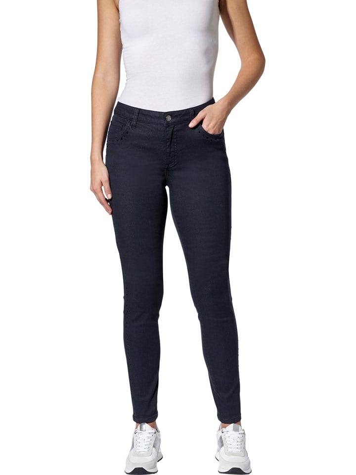 Heine Dżinsy - Skinny fit - w kolorze granatowym rozmiar: 42