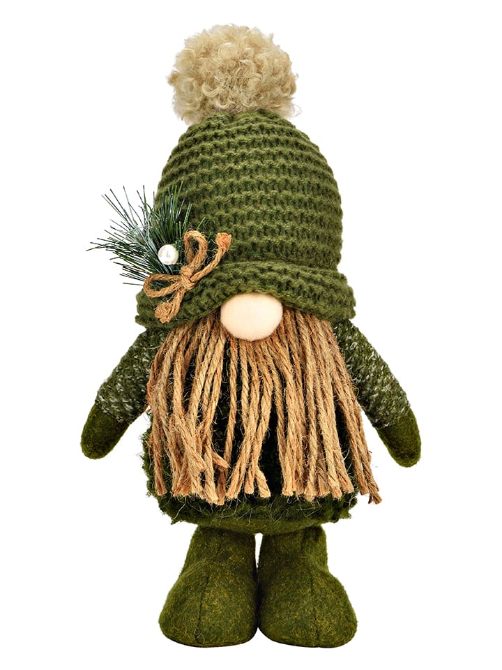 G. Wurm Figurka dekoracyjna "Gnome" w kolorze zielonym - 15 x 28 x 11 cm rozmiar: onesize