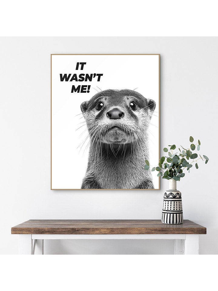 Orangewallz Druk artystyczny "Nice Bum" w ramce rozmiar: 40x50 cm