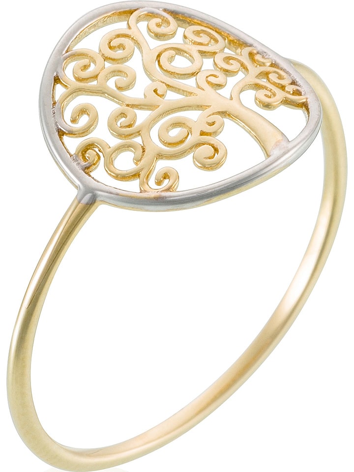 OR ÉCLAT Złoty pierścionek "Arbre de vie" rozmiar: 50